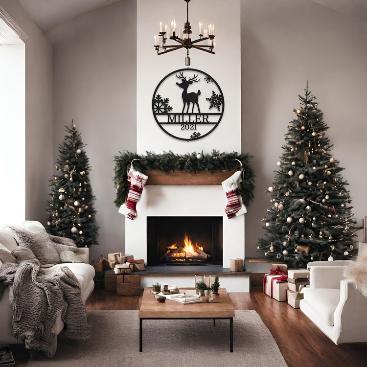 Personalized Christmas Metal Wall Art | Sovereign Metalworks