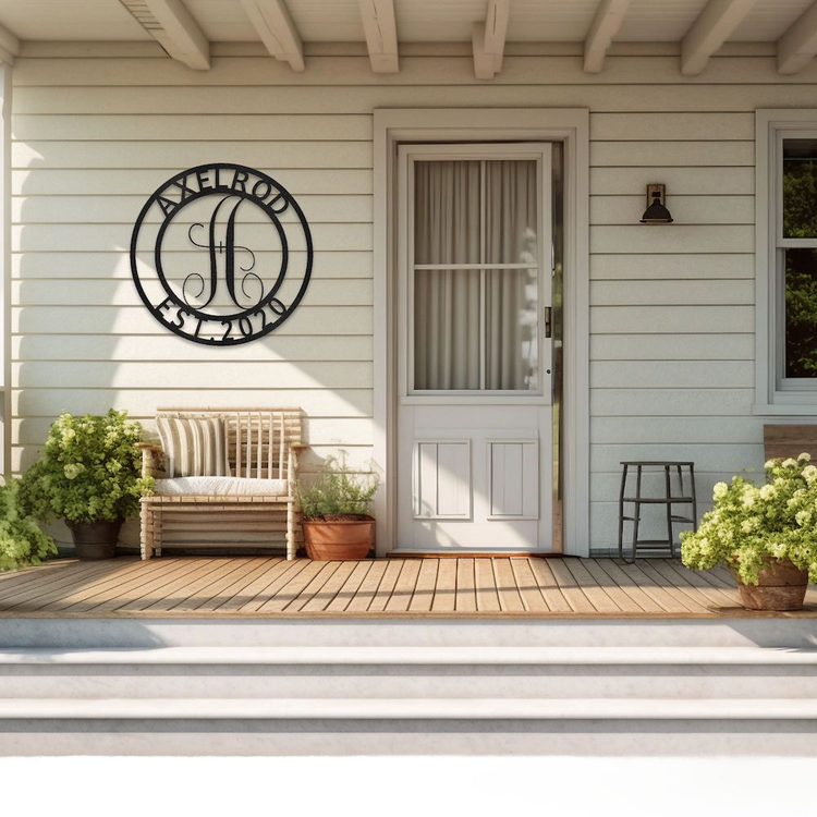 Personalized Monogram Metal Art | Sovereign Metalworks