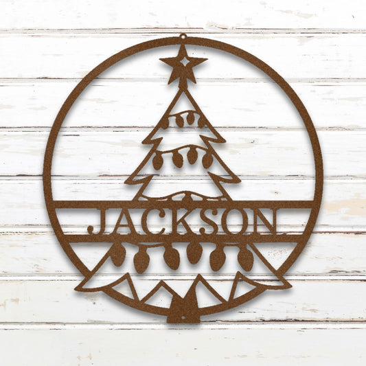 Christmas Tree Custom Metal Wall Art