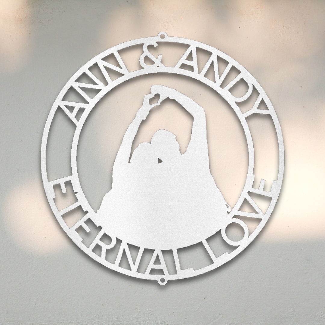 Couples Silhouette I Custom Metal Wall Art | Sovereign Metalworks