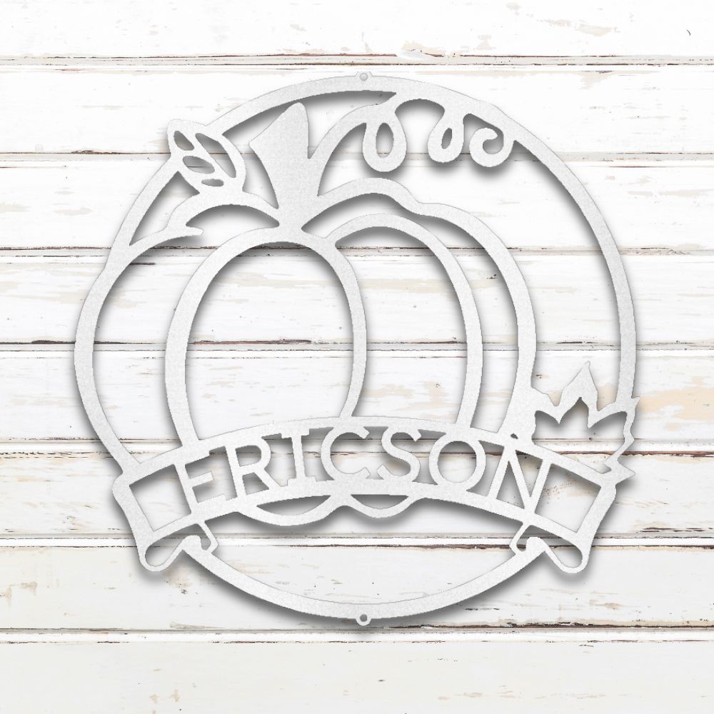 Pumpkin I Custom Metal Wall Art