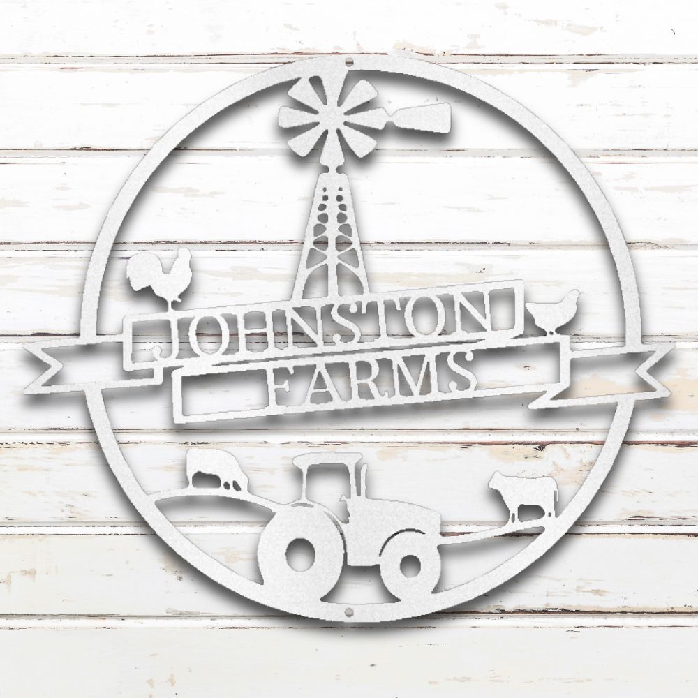 Farm Banner Custom Metal Wall Art
