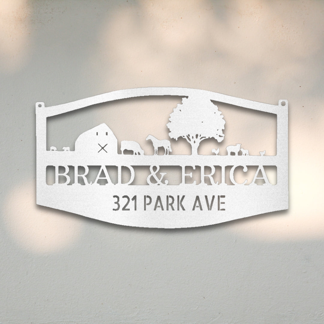 Farm Scene Custom Metal Wall Art | Sovereign Metalworks