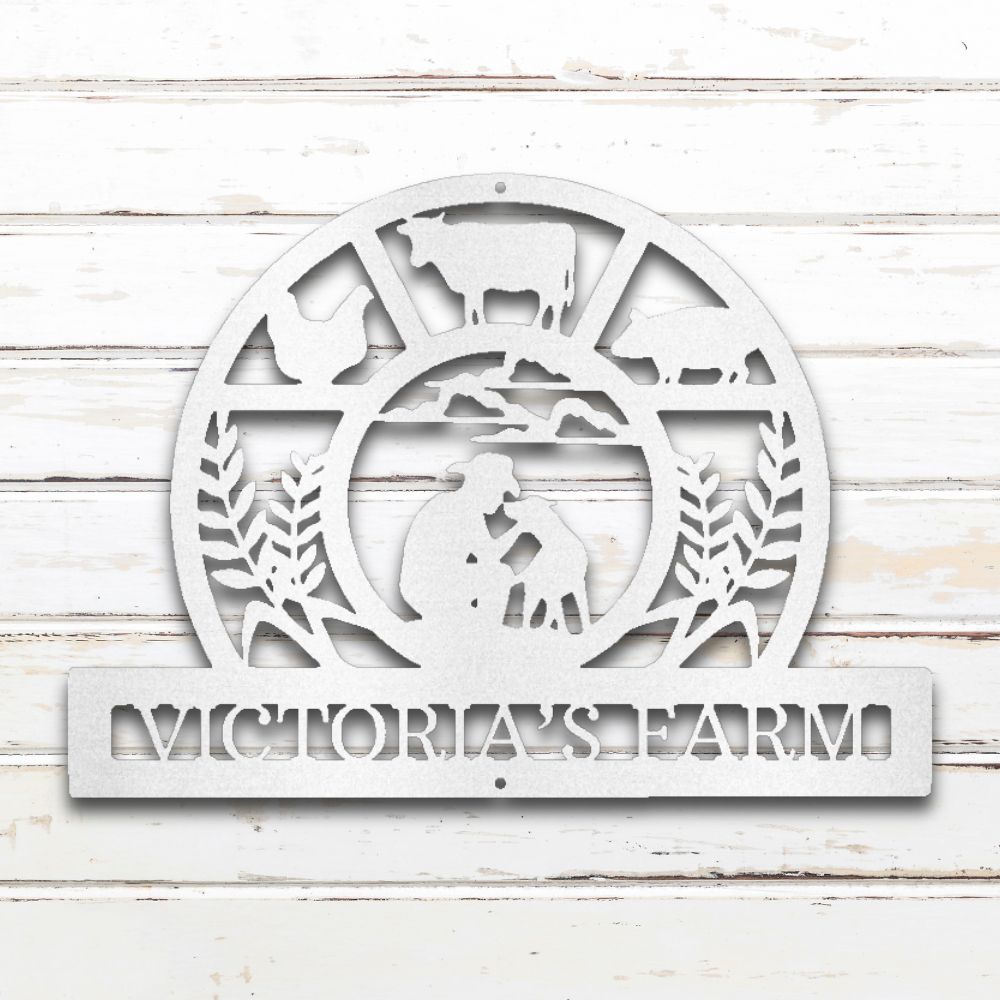 Wheat Field Custom Metal Wall Art