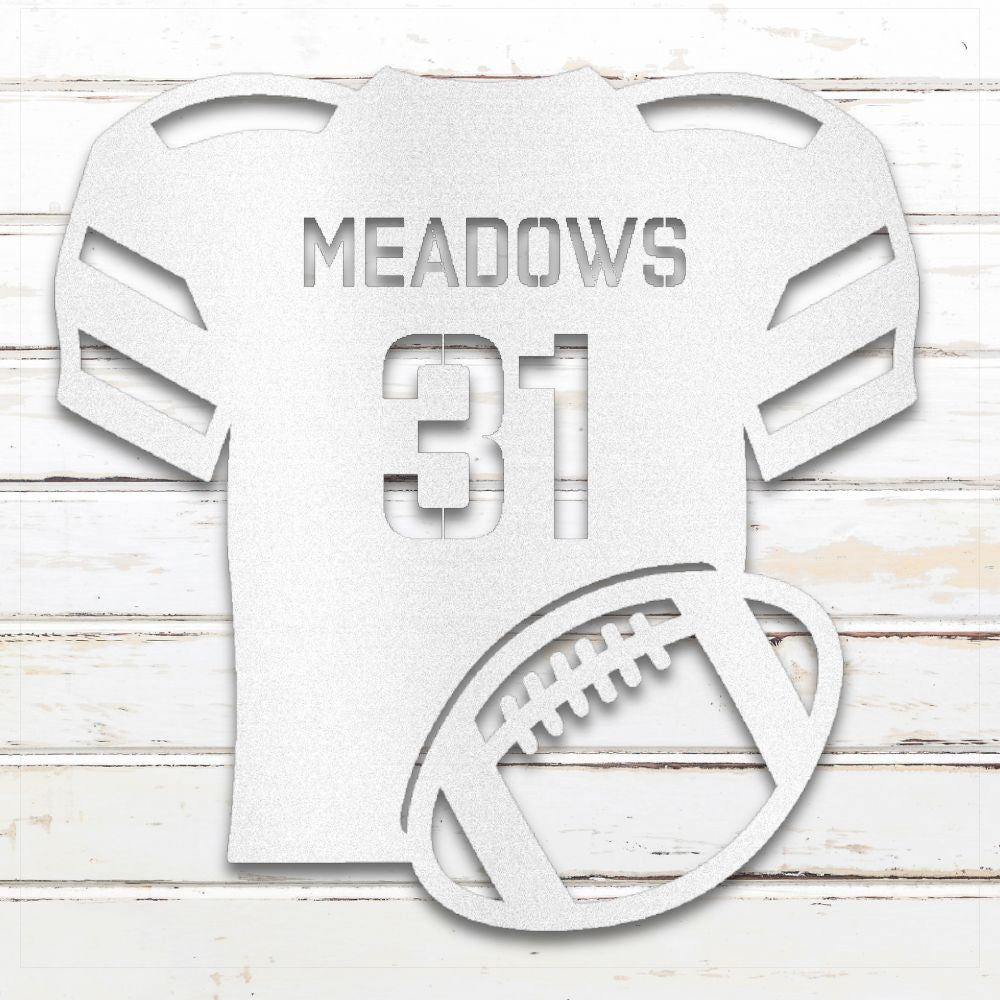 Football Jersey | Personalized Metal Wall Art