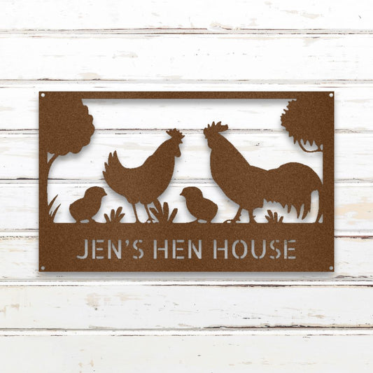 Hen House Custom Metal Wall Art