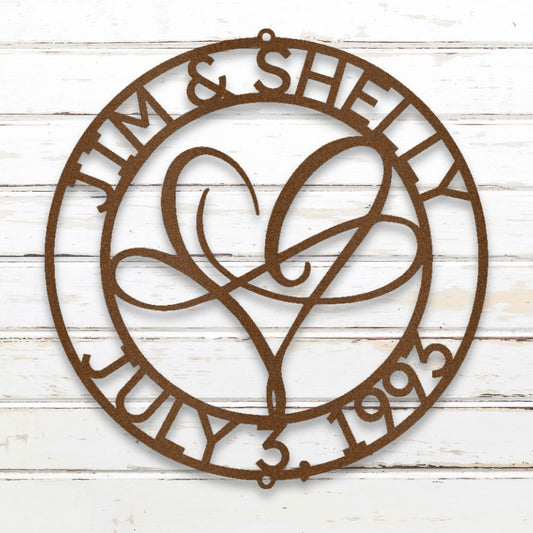 Infinite Love Custom Metal Wall Art | Sovereign Metalworks