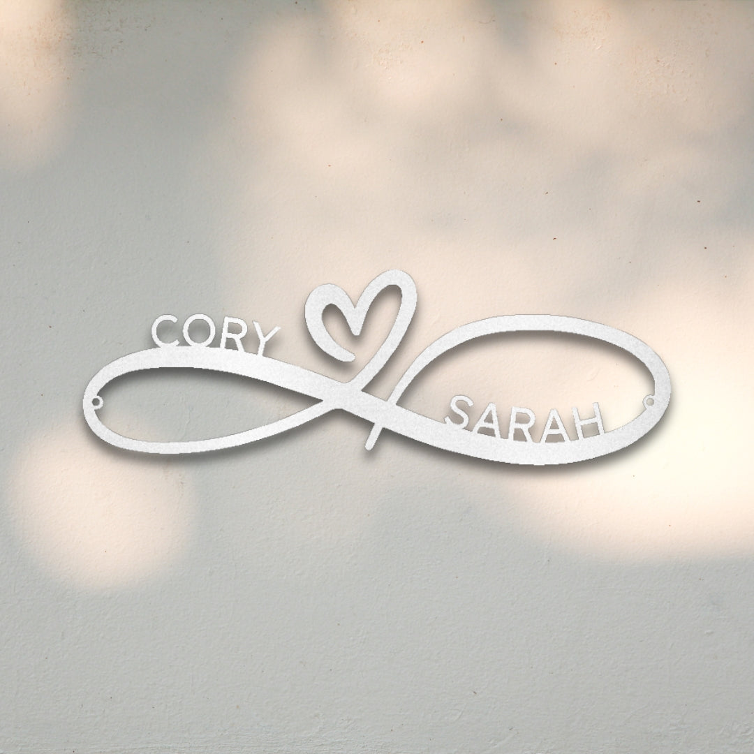 Infinity Couples Custom Metal Wall Art | Sovereign Metalworks