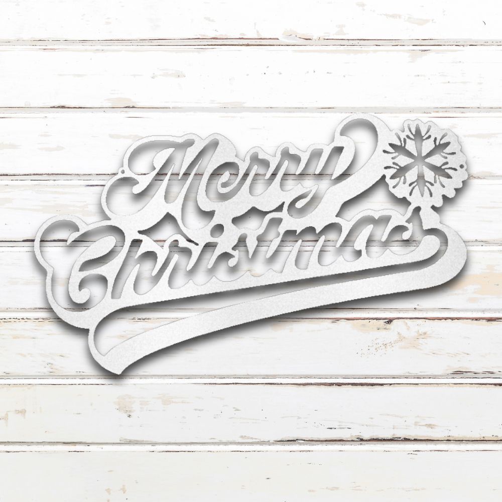 Merry Christmas Metal Wall Art