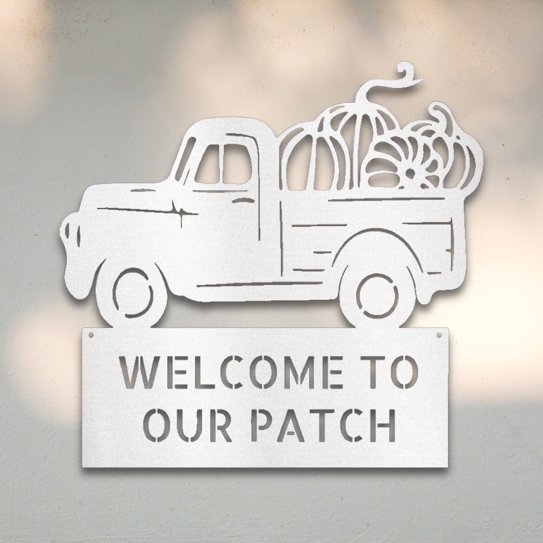 Pumpkin Patch Truck Metal Wall Art | Sovereign Metalworks