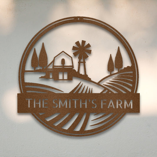 Rolling Fields Custom Metal Wall Art | Sovereign Metalworks