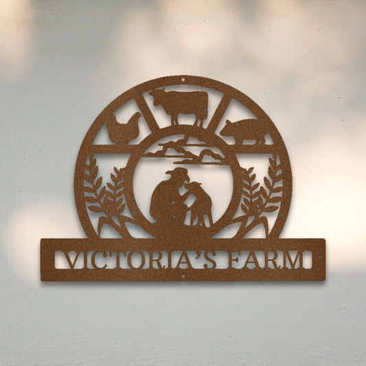 Farmer's Harvest Custom Metal Wall Art | Sovereign Metalworks