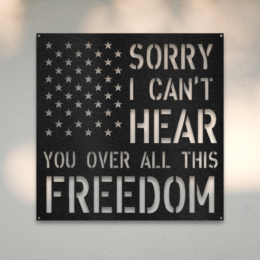 All This Freedom Metal Wall Art | Sovereign Metalworks