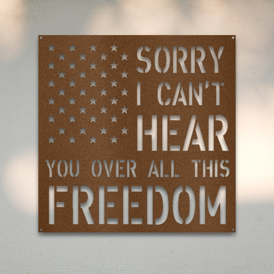 All This Freedom Metal Wall Art | Sovereign Metalworks