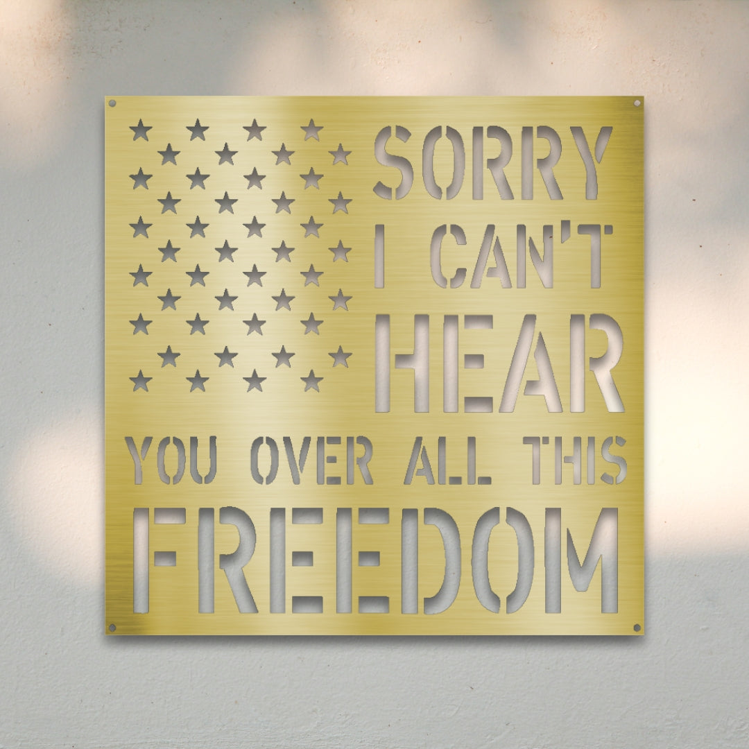 All This Freedom Metal Wall Art | Sovereign Metalworks