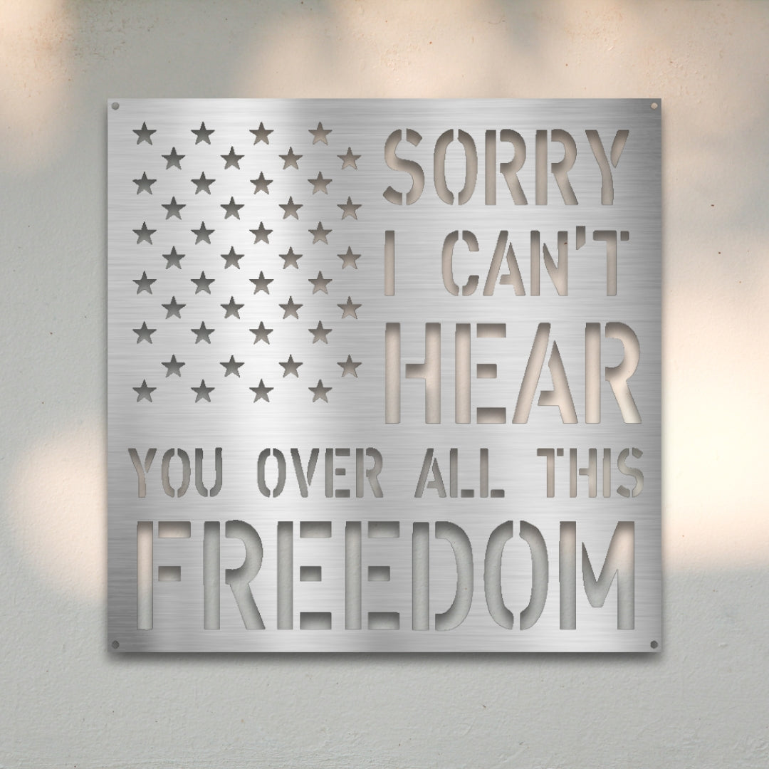All This Freedom Metal Wall Art | Sovereign Metalworks