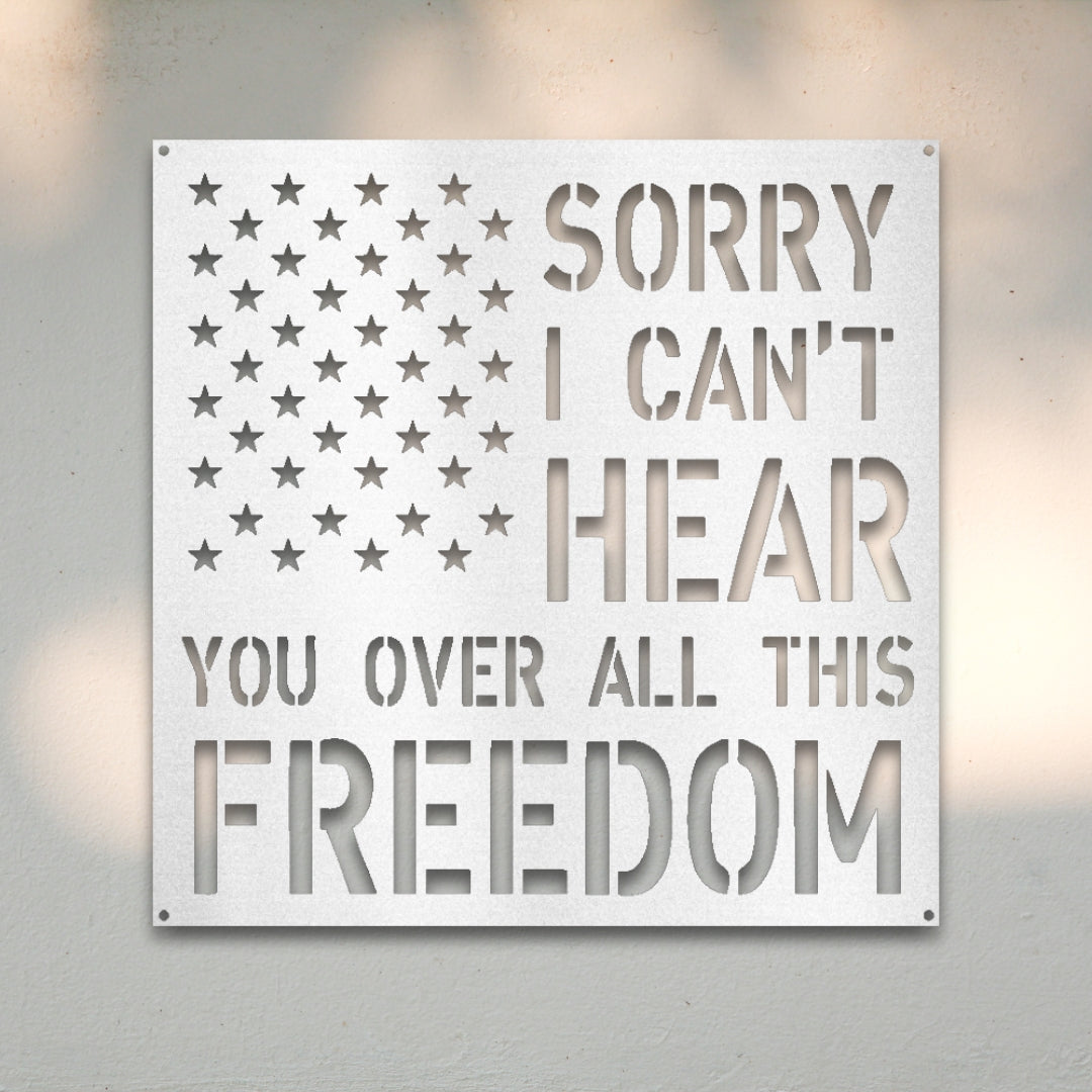 All This Freedom Metal Wall Art | Sovereign Metalworks