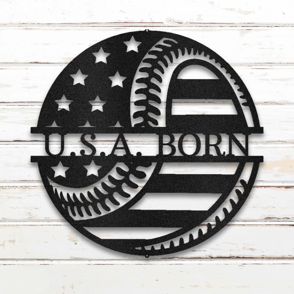 America's Pastime Metal Wall Art (Black) | Shop Custom Metal Signs & Wall Decor | Sovereign Metalworks