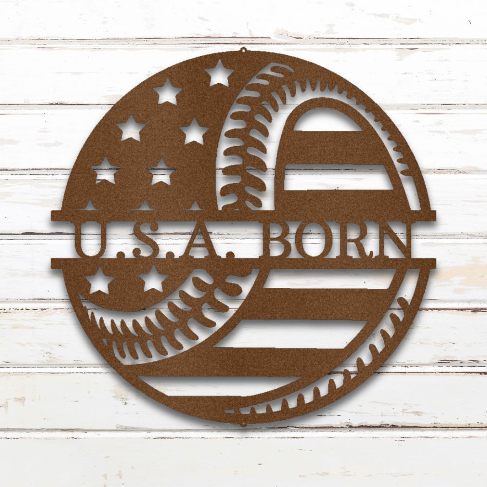 America's Pastime Metal Wall Art (Copper) | Shop Custom Metal Signs & Wall Decor | Sovereign Metalworks