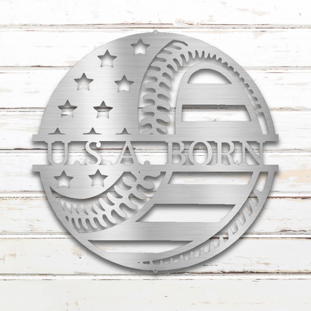 America's Pastime Metal Wall Art (Silver) | Shop Custom Metal Signs & Wall Decor | Sovereign Metalworks