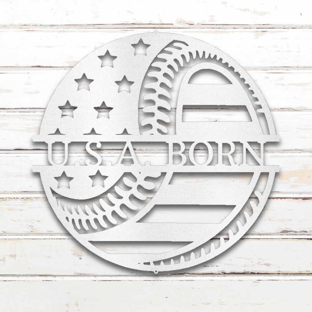 America's Pastime Metal Wall Art (White) | Shop Custom Metal Signs & Wall Decor | Sovereign Metalworks