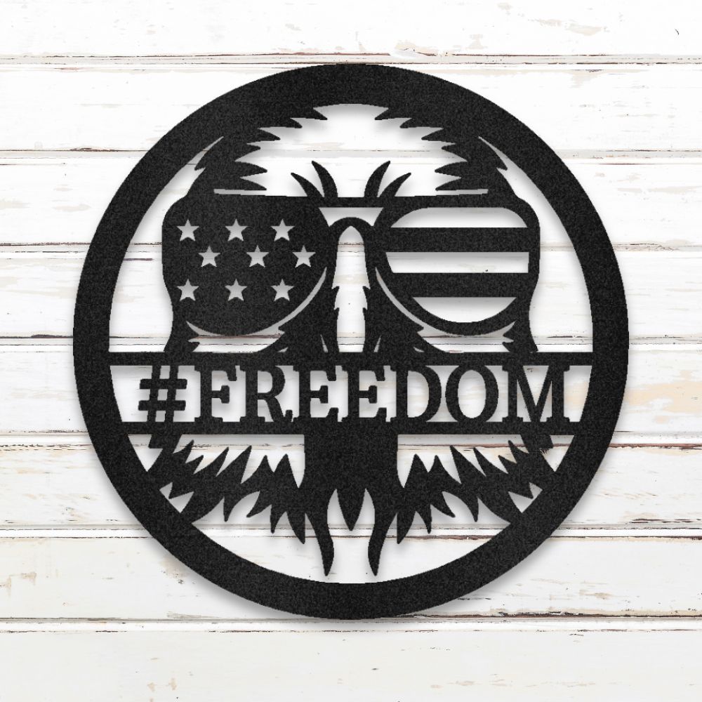 American Eagle Metal Wall Art (Black) | Shop Custom Metal Signs & Wall Decor | Sovereign Metalworks