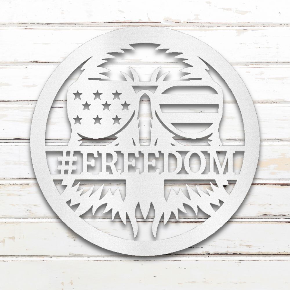 American Eagle Metal Wall Art (White) | Shop Custom Metal Signs & Wall Decor | Sovereign Metalworks