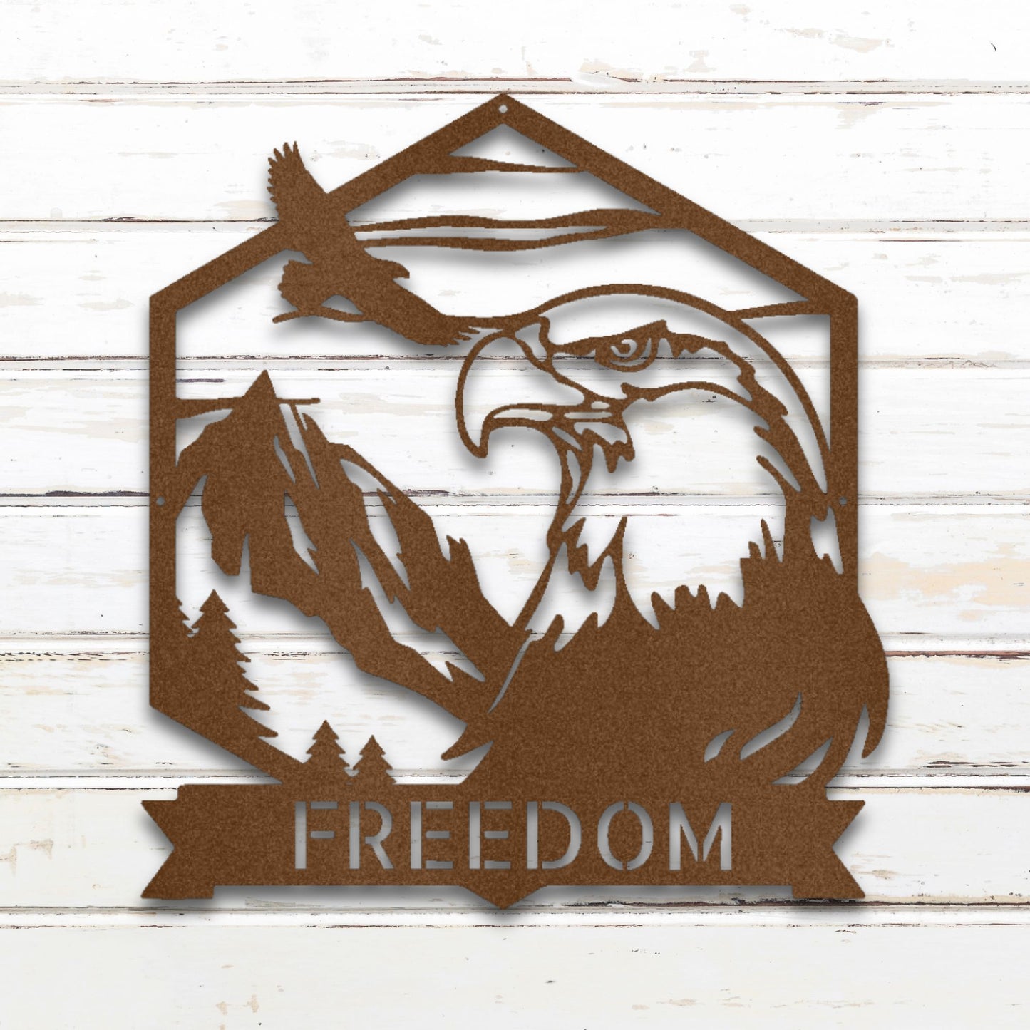 Bald Eagle Metal Wall Art (Copper) | Shop Custom Metal Signs & Wall Decor | Sovereign Metalworks