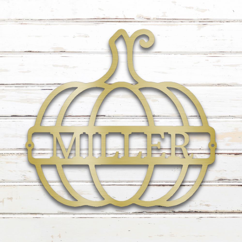 Pumpkin II Custom Metal Wall Art
