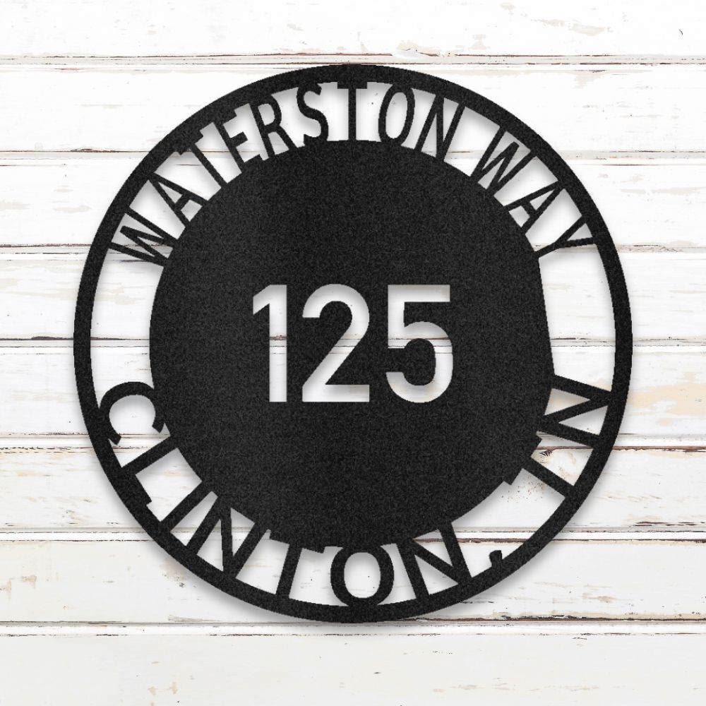 Bold Circle Metal Wall Art (Black) | Shop Custom Metal Signs & Wall Decor | Sovereign Metalworks