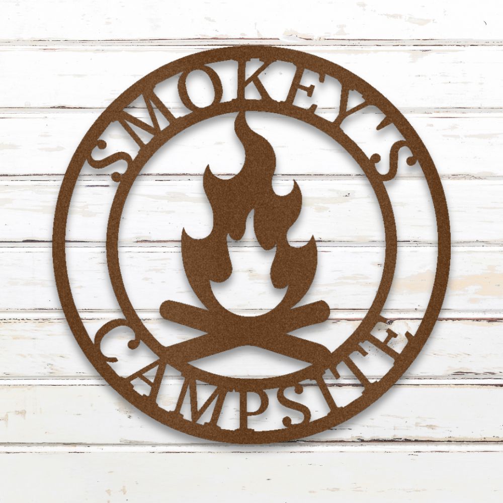 Campfire Metal Wall Art (Copper) | Shop Custom Metal Signs & Wall Decor | Sovereign Metalworks