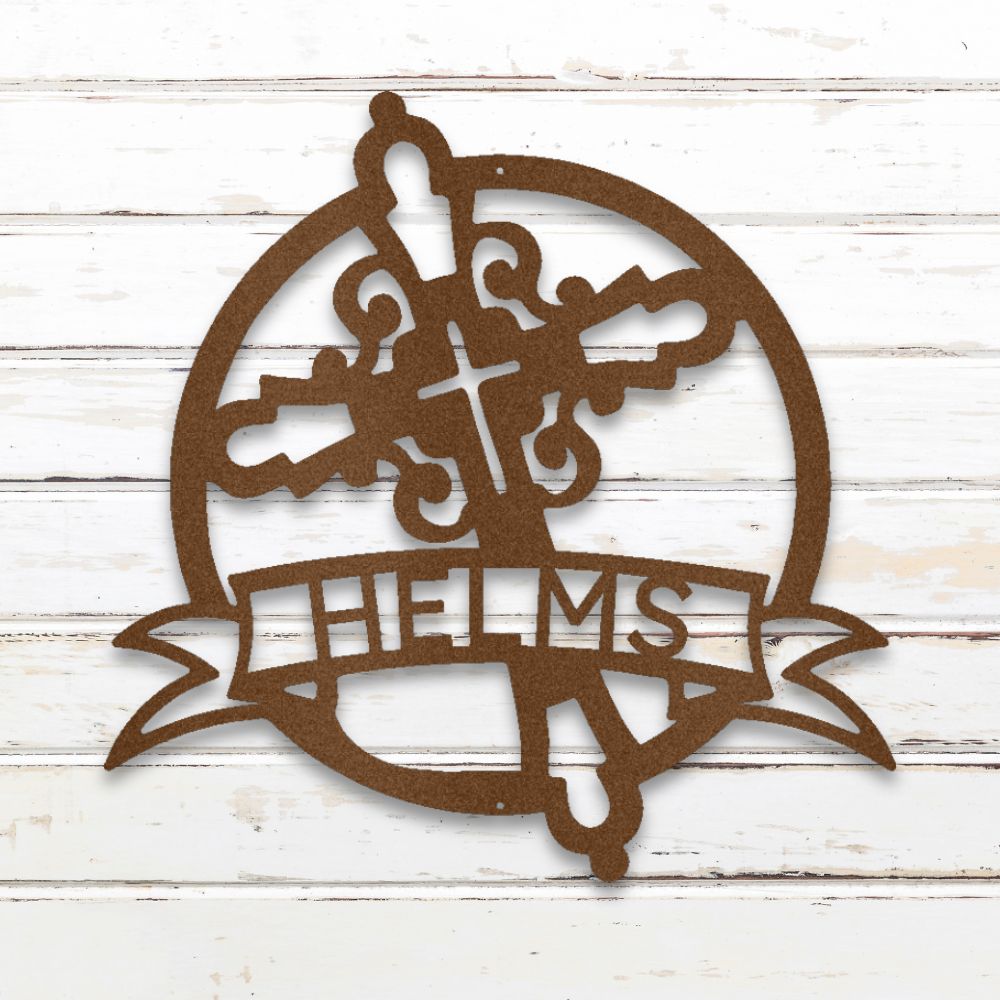 Catholic Cross Metal Wall Art (Copper) | Shop Custom Metal Signs & Wall Decor | Sovereign Metalworks