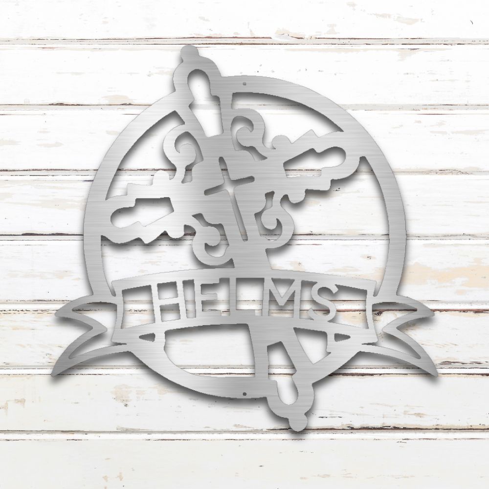 Catholic Cross Metal Wall Art (Silver) | Shop Custom Metal Signs & Wall Decor | Sovereign Metalworks