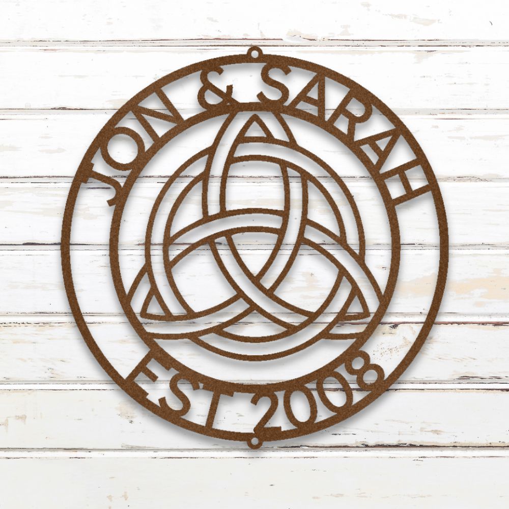 Celtic Knot Ring Metal Wall Art (Copper) | Shop Custom Metal Signs & Wall Decor | Sovereign Metalworks