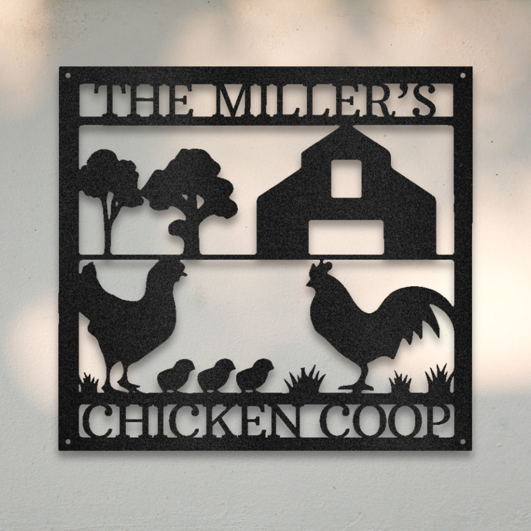 Chicken Coop Custom Metal Wall Art | Sovereign Metalworks