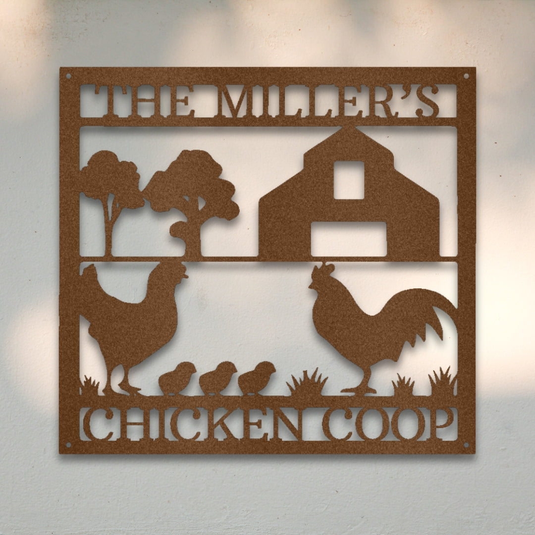Chicken Coop Custom Metal Wall Art | Sovereign Metalworks