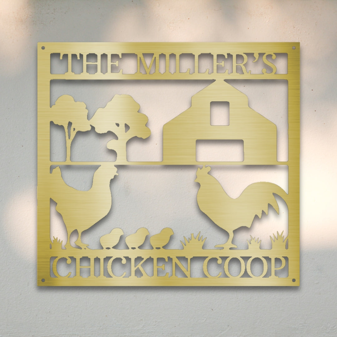 Chicken Coop Custom Metal Wall Art | Sovereign Metalworks