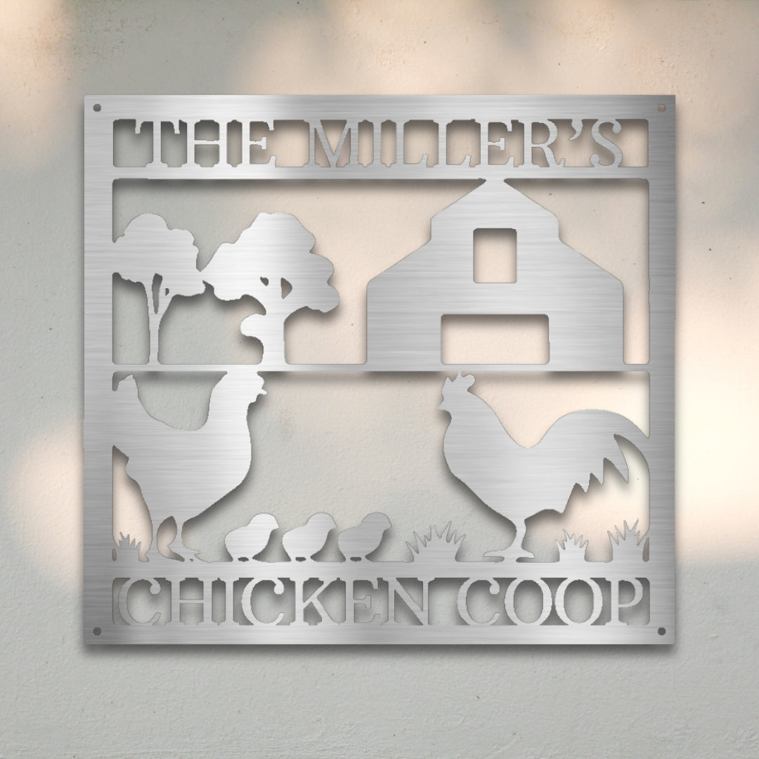 Chicken Coop Custom Metal Wall Art | Sovereign Metalworks