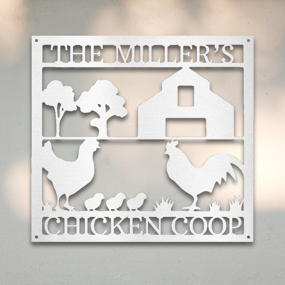 Chicken Coop Custom Metal Wall Art | Sovereign Metalworks