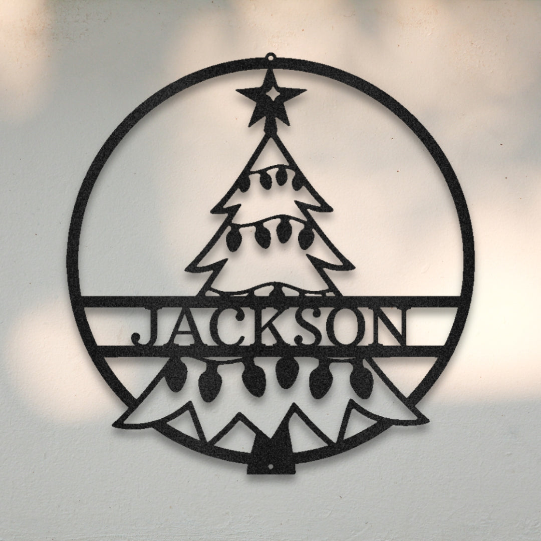Christmas Tree Custom Metal Wall Art | Sovereign Metalworks