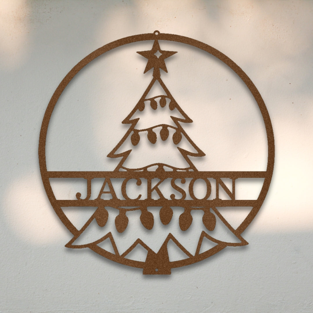 Christmas Tree Custom Metal Wall Art | Sovereign Metalworks
