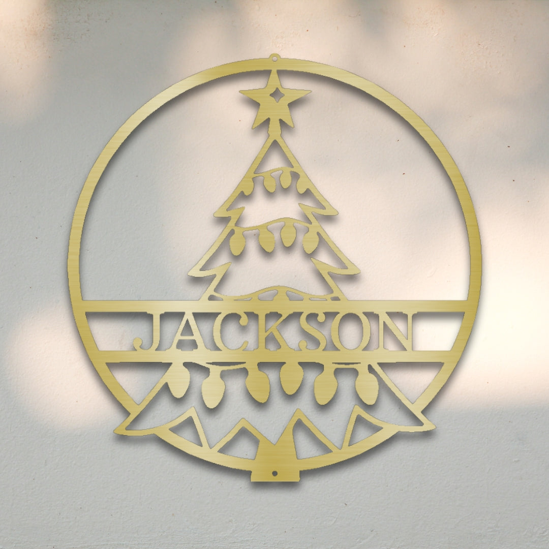 Christmas Tree Custom Metal Wall Art | Sovereign Metalworks