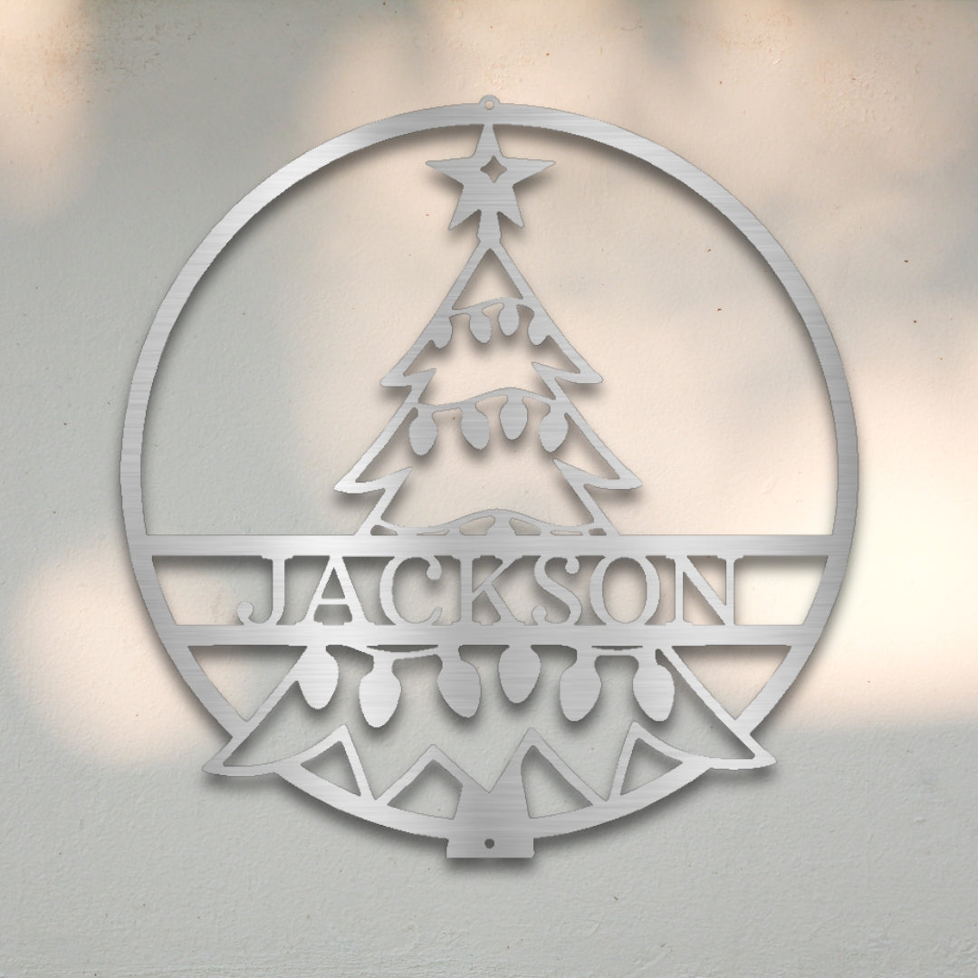 Christmas Tree Custom Metal Wall Art | Sovereign Metalworks