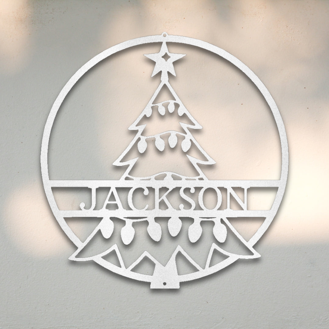 Christmas Tree Custom Metal Wall Art | Sovereign Metalworks