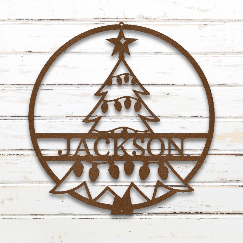 Christmas Tree Metal Wall Art (Copper) | Shop Custom Metal Signs & Wall Decor | Sovereign Metalworks