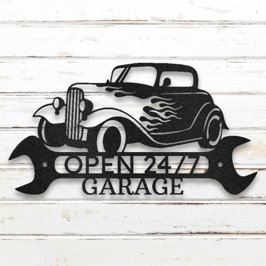 Classic Cruiser Metal Wall Art (Black) | Shop Custom Metal Signs & Wall Decor | Sovereign Metalworks