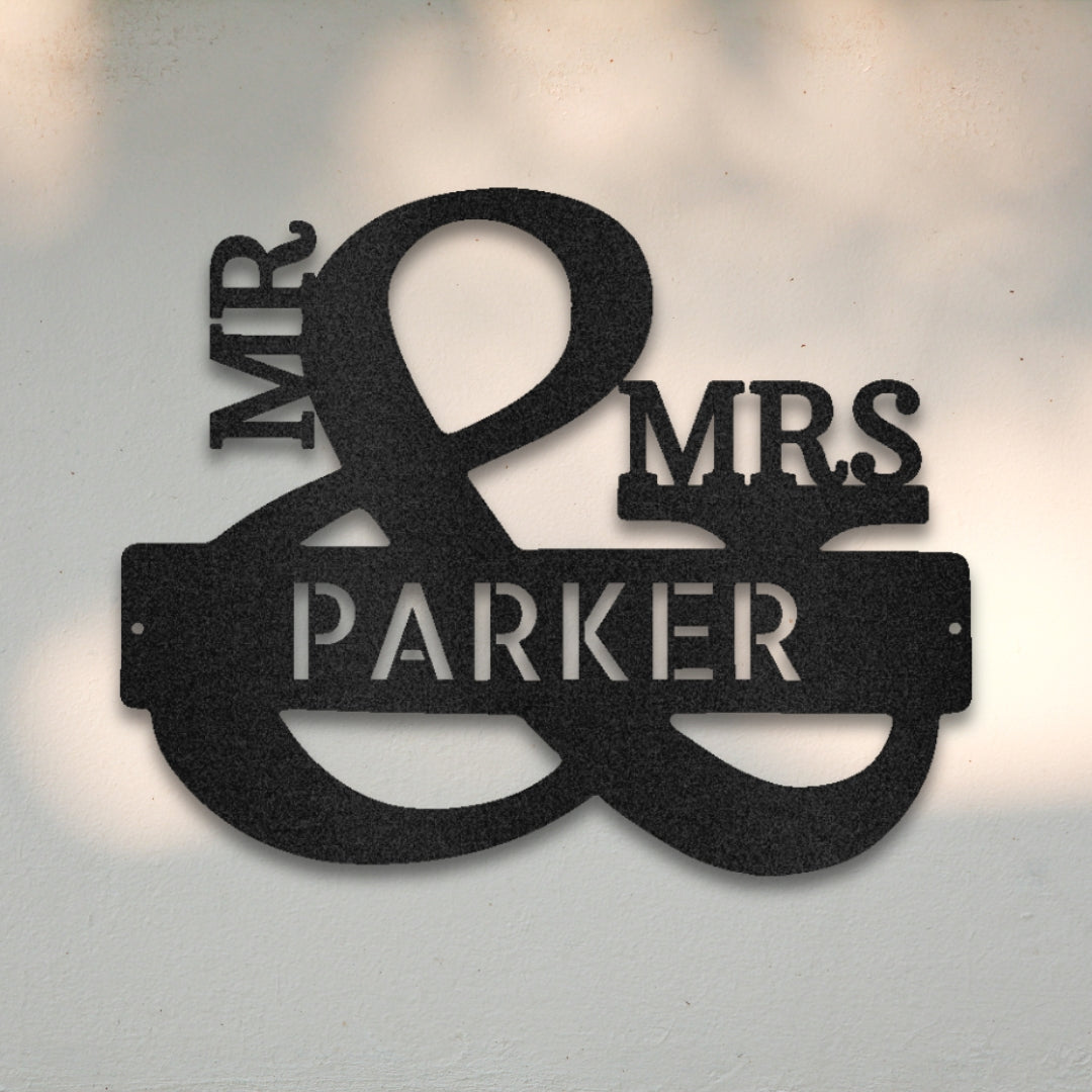 Better Half Ampersand Custom Metal Wall Art | Sovereign Metalworks