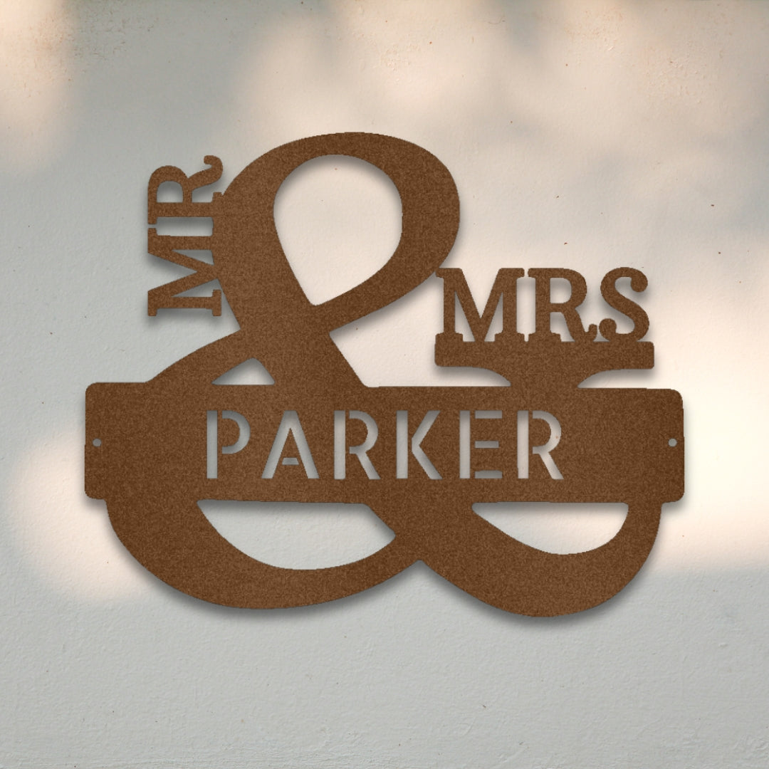 Better Half Ampersand Custom Metal Wall Art | Sovereign Metalworks