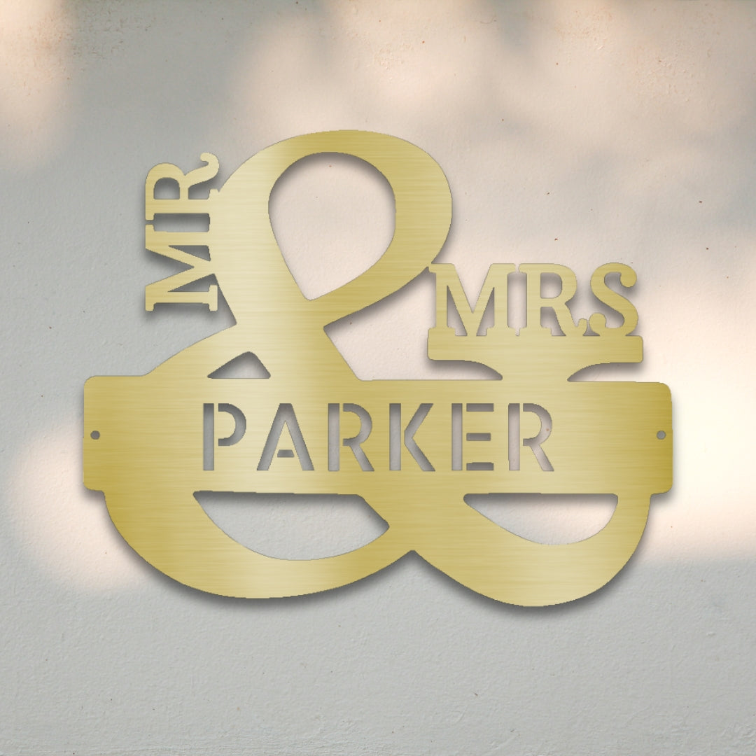 Better Half Ampersand Custom Metal Wall Art | Sovereign Metalworks