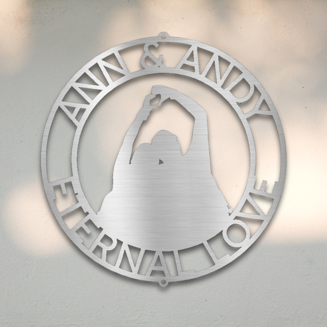 Couples Silhouette I Custom Metal Wall Art | Sovereign Metalworks